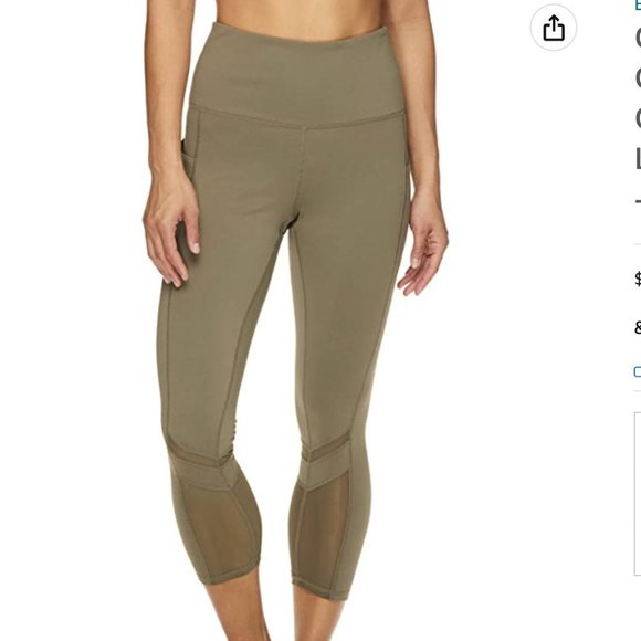 GAIAM Pants & Jumpsuits Nwt Gaiam Womens High Waisted Capri Yoga